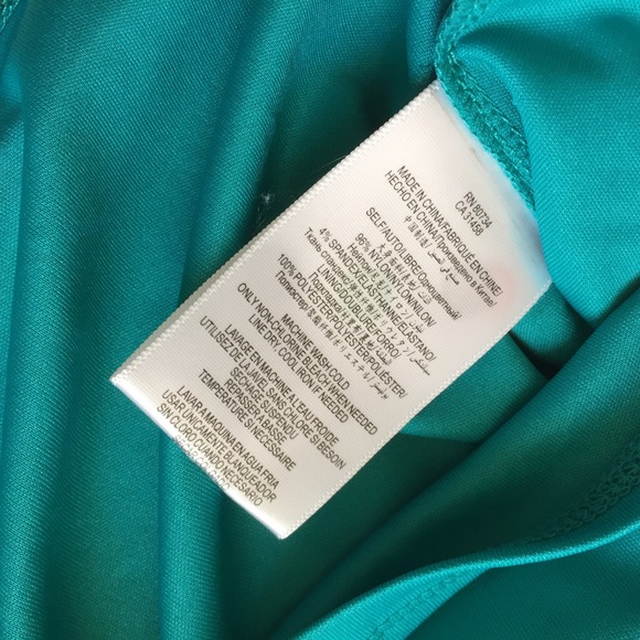 BCBG Turquoise Blue Stretch Mini Bodycon Skirt M - Picture 7 of 8